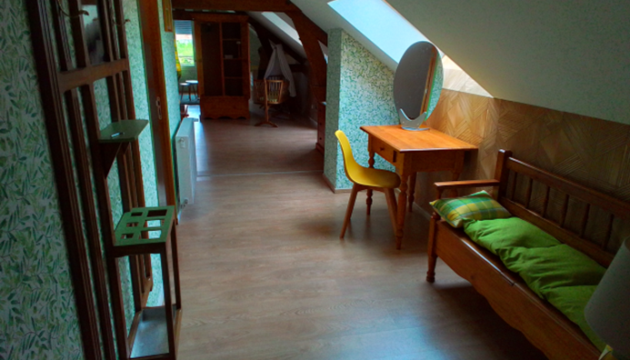 Hall d'entrée de L'Avre, l'une des chambres d'hôtes de la mare